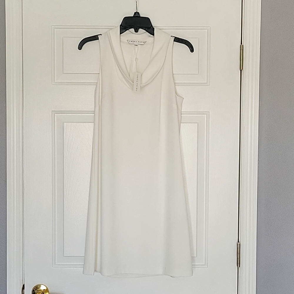 Trina Turk White Dress , Size 0, NWT
